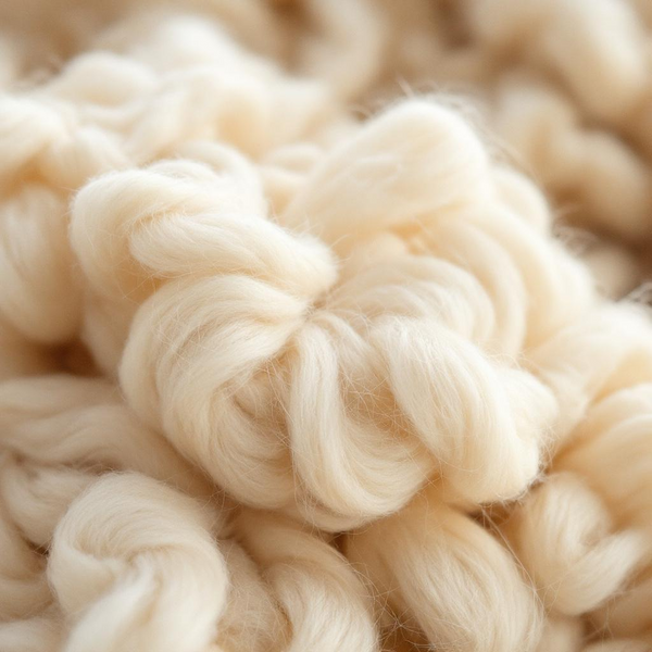 Wool is a natural fiber obtained from sheep. It provides insulation and warmth, making it ideal for winter garments and outerwear.