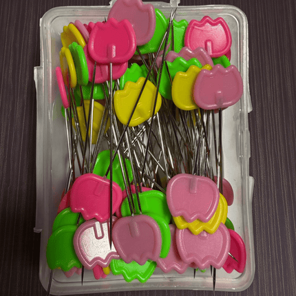 100Pcs Tulip Head Pins Set - Kahanne Fabrics