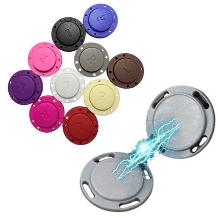 Magnetic Sew-On Buttons — Hidden Snap Closure for Coats, Bags & Jackets, 22mm / 26mm, 15 Colors - Kahanne Fabrics