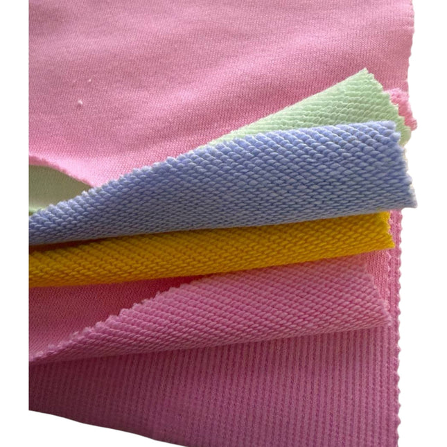 French Terry Fabric 320 GSM – 85% Cotton / 15% Polyester (Preorder Colors) 