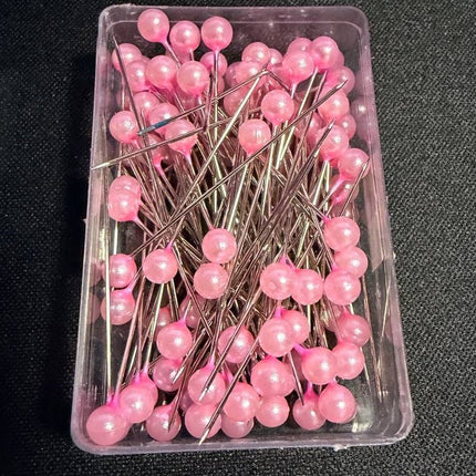 100 - Pack Pearl Head Sewing Pins - KAHANNE fabrics