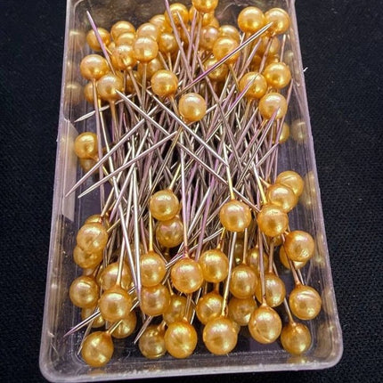 100 - Pack Pearl Head Sewing Pins - KAHANNE fabrics