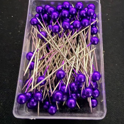 100 - Pack Pearl Head Sewing Pins - KAHANNE fabrics