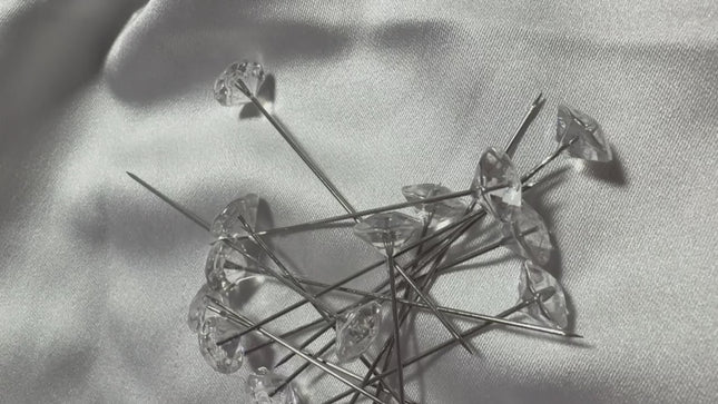 Crystal Diamond Head Pins