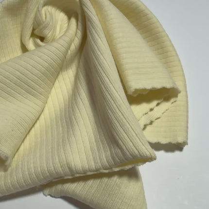 Cotton Rib Knit Fabric with Spandex