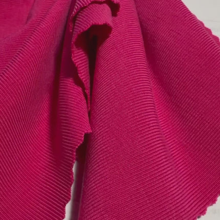 Premium Lyocell Rib Knit Fabric – Stretch, Soft & Sustainable (260 GSM) 