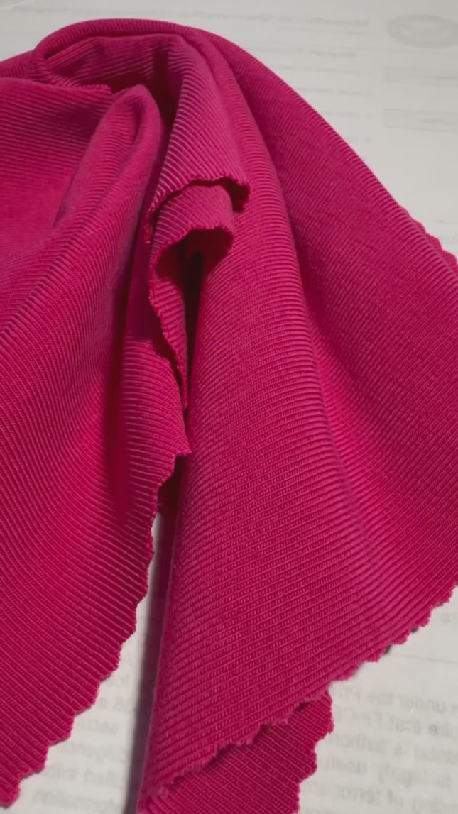 Premium Lyocell Rib Knit Fabric – Stretch, Soft & Sustainable (260 GSM) 