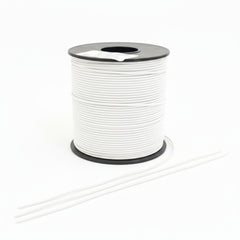 White Elastic Round Cord | Sewing & Craft Elastic 1mm–3.5mm - KAHANNE fabrics