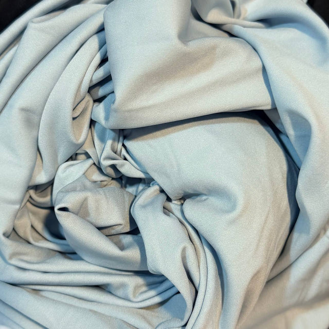 Skyride Blue Matte Nylon Spandex Fabric – 4-Way Stretch - Kahanne Fabrics