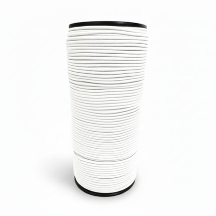White Elastic Round Cord | Sewing & Craft Elastic 1mm–3.5mm - KAHANNE fabrics