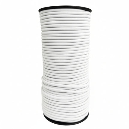 White Elastic Round Cord | Sewing & Craft Elastic 1mm–3.5mm - KAHANNE fabrics