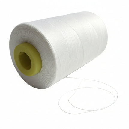 White Polyester Sewing Thread 40/2 – 4000/5000 - Kahanne Fabrics
