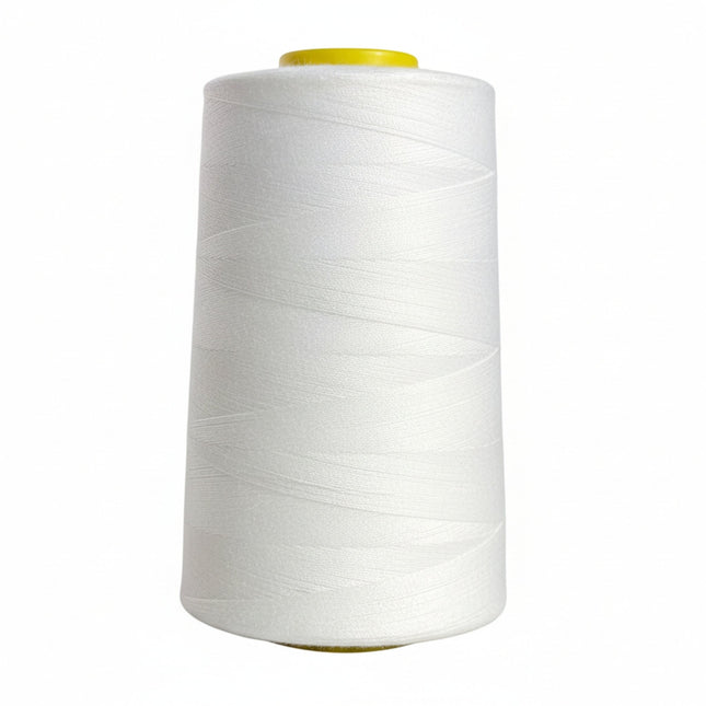 White Polyester Sewing Thread 40/2 – 4000/5000 - Kahanne Fabrics
